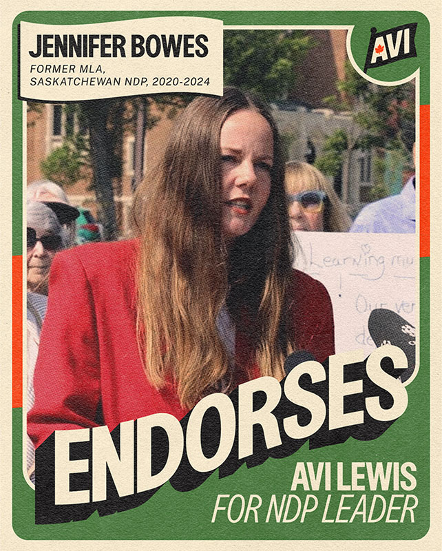 Jennifer Bowes - Former MLA, Saskatchewan NDP, 2020-2024