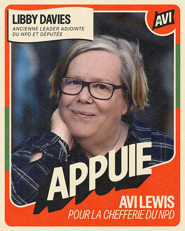 Libby Davies - Former NDP Deputy Leader and MP