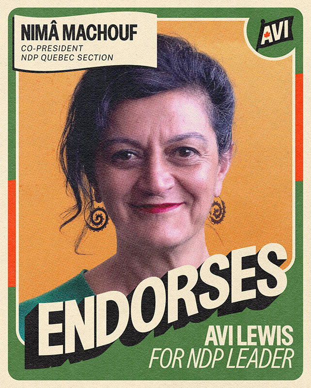 Nima Machouf - Co-President of the NDP/NPD Quebec Section