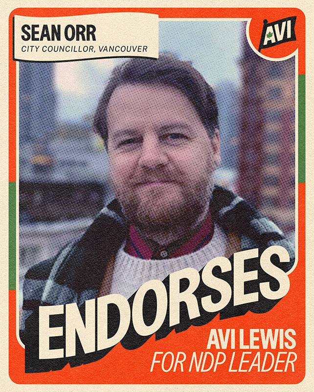 Sean Orr - COPE City Councillor, Vancouver